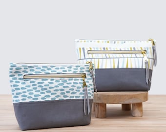Ayla Zipper Pouch | PDF Sewing Pattern  + Video Tutorial | Beginner Cosmetic & Toiletry Bag | 2 Sizes