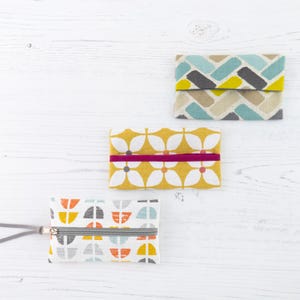 Keya Tissue Pouch PDF Sewing Pattern / Sewing Tutorial / Zipped Tissue Pouch / Travel Tissue Holder / 3 Style / DIY Craft / Instant Download
