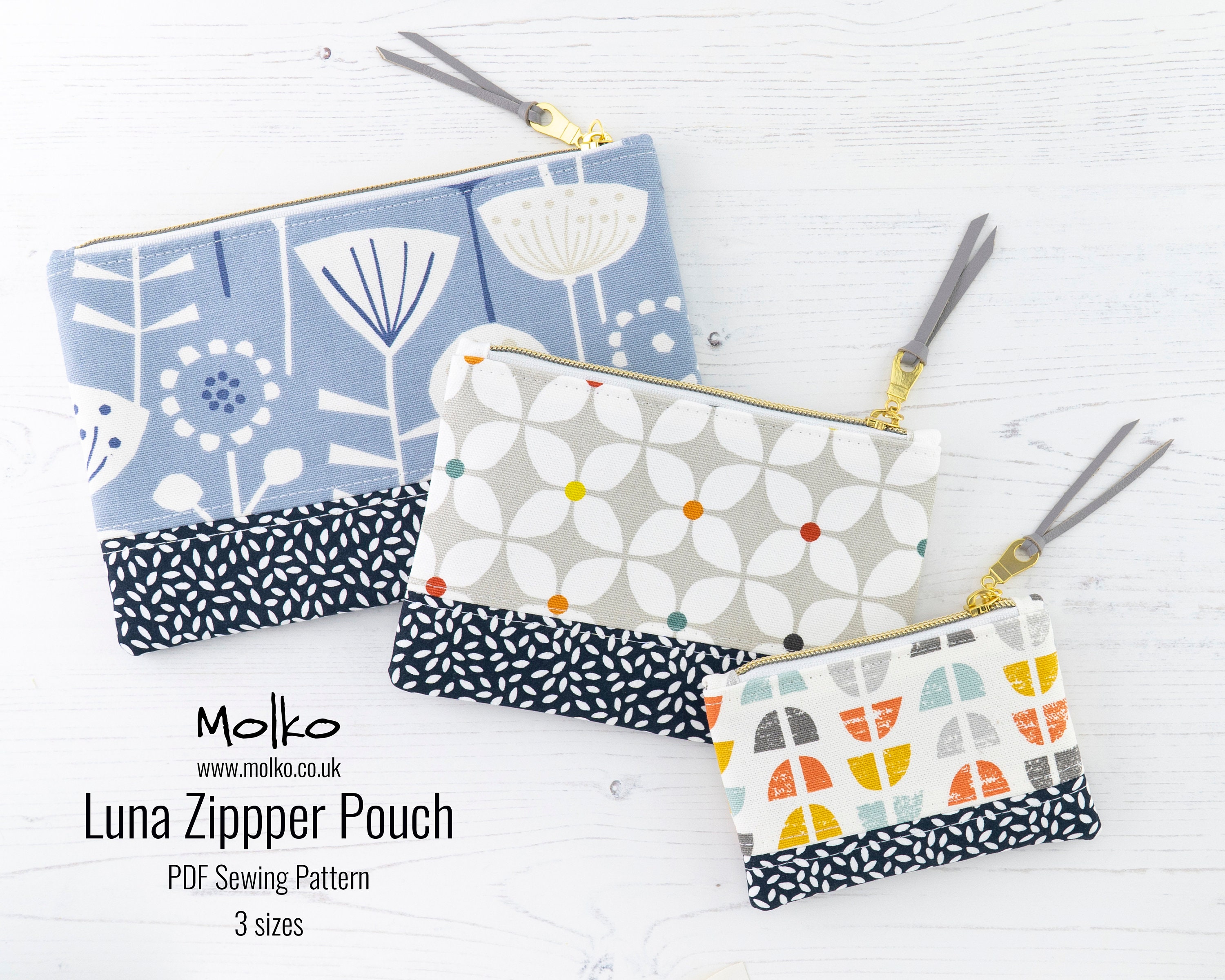 Zipper Pouch PDF Sewing Pattern / Sewing Tutorial / Project | Etsy