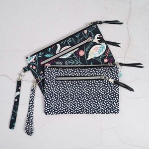Lena Wristlet Pouch | PDF Sewing Pattern  + Video Tutorial | Beginner Zipper Pouch  | 2 Sizes
