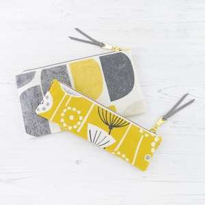 Tasnim Pencil Case PDF Sewing Pattern / Sewing Tutorial / Flat Zipper Pouch / Cosmetic Bag / 2 Sizes / DIY / Instant Download / Project Bag
