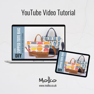 Eden Zipped Tote Bag | PDF Sewing Pattern + Video Tutorial | Beginner ...