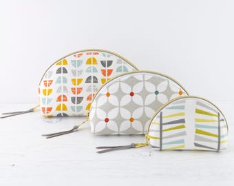 Seren Dumpling Pouch PDF Sewing Pattern / Sewing Tutorial / Dumpling Zipper Pouch / Cosmetic Bag / 3 Sizes / DIY Craft / Instant Download /