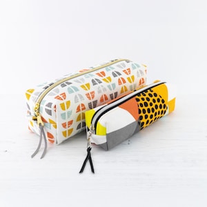 Ayah Boxy Pencil Case PDF Sewing Pattern / Boxy Bag / Sewing Tutorial / Zipper Pouch / 2 Sizes / DIY Craft / Instant Download / Project Bag