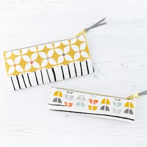 Athena Pencil Case PDF Sewing Pattern / Sewing Tutorial / Flat Zipper Pouch / Cosmetic Bag / 2 Sizes / DIY / Instant Download / Project Bag