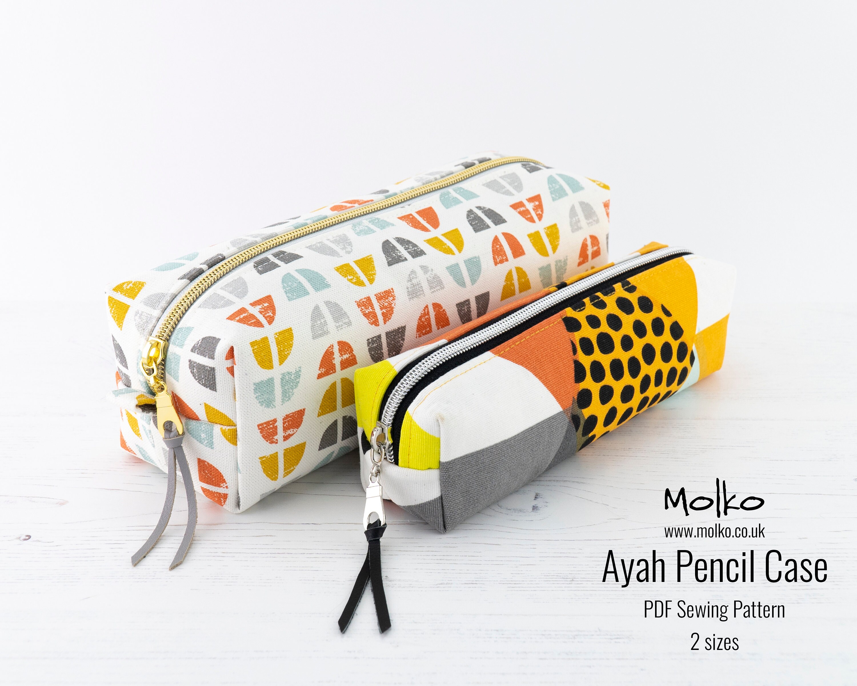 Ayah Boxy Pencil Case PDF Sewing Pattern Boxy Bag Sewing Etsy UK