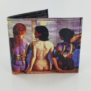 Genuine Leather Rock Band Inspired Bifold Wallet,Album Cover Design.Fully Laserprinted,Christmas Gifts