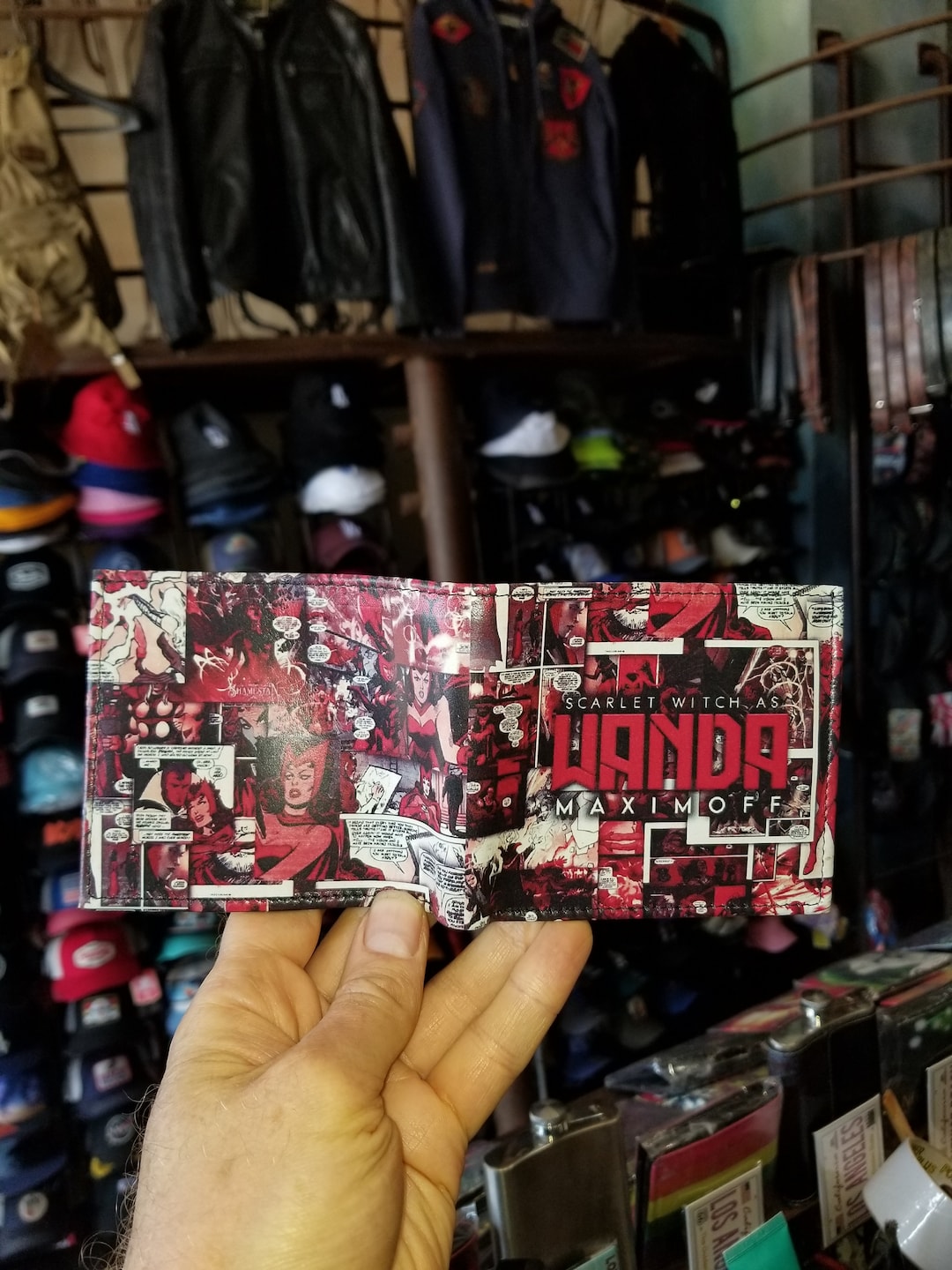 CUSTOM SUPERHERO Comic Book Leather Wallet,accessories.fully ...