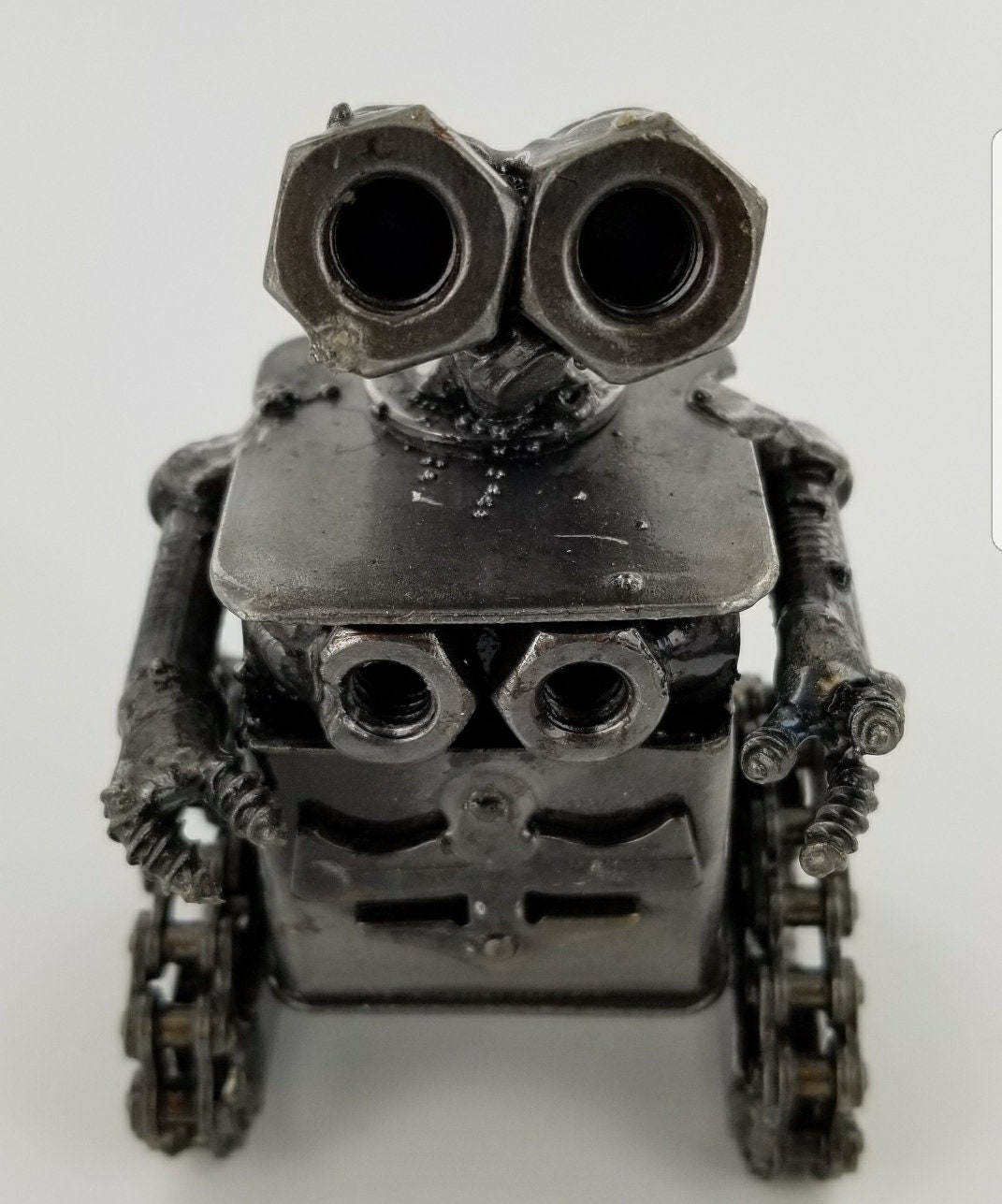 Wall-e Recycled Scrap Metal Statue,handmade Steel,cartoon Inspired
