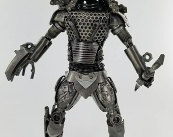 リサイクルスチール プレデター ハンドメイドメタルアート像 