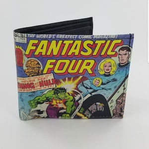 Handmade Superhero Leather Wallet,Movie Inspired,Christmas Gifts,Personalized Mens Wallet,Fully Laserprinted.