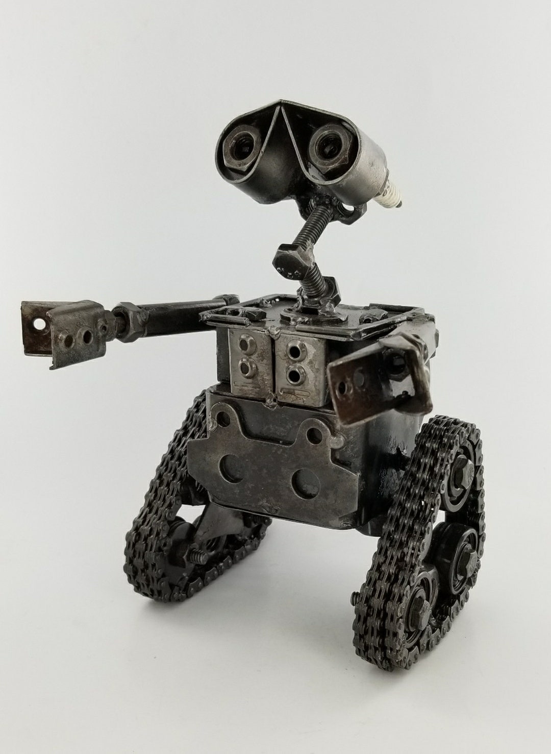 Wall E Inspired Recycled Scrap Sculpture,hand Welded With Steel