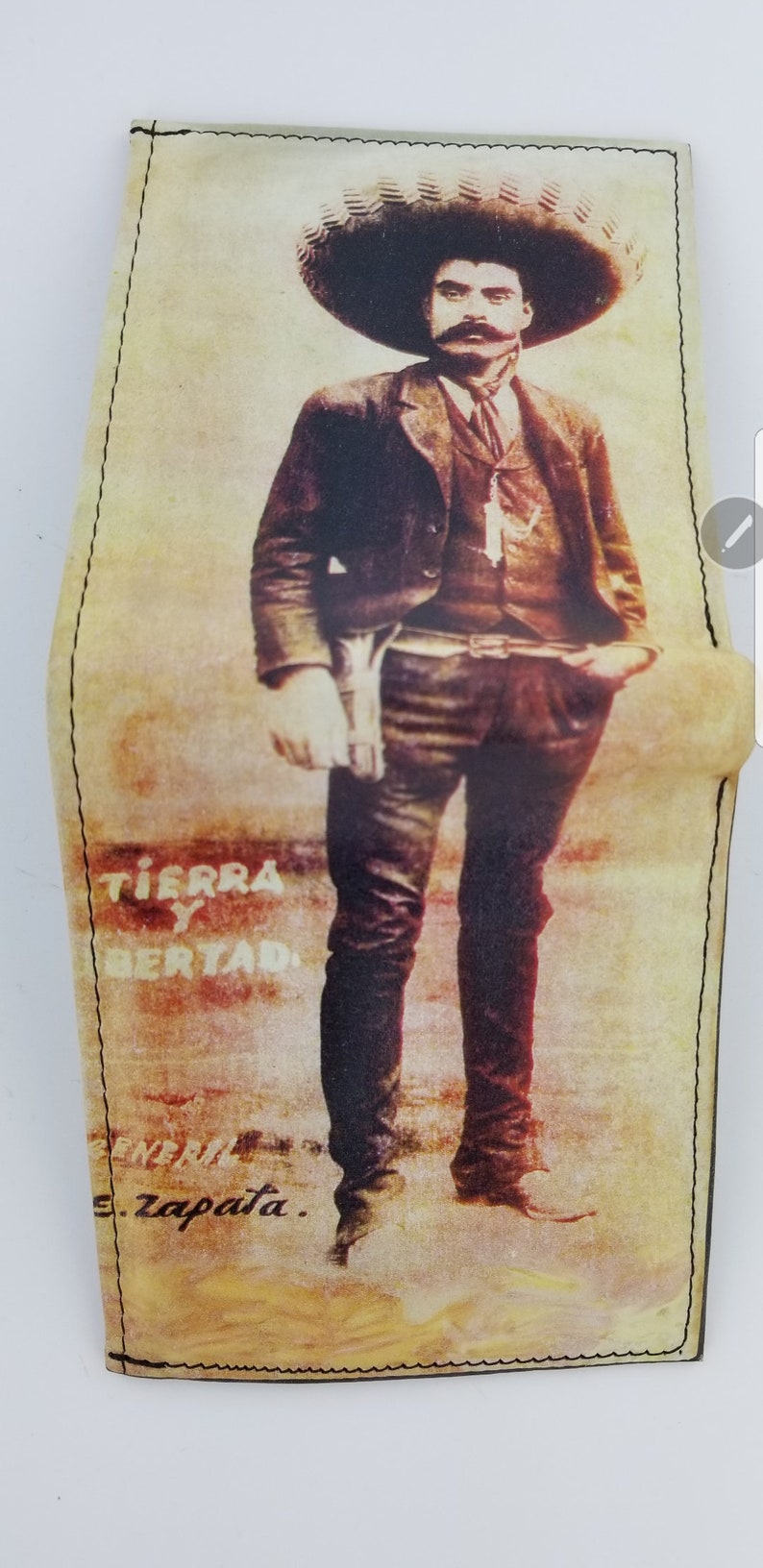 Genuine Handcrafted Zapata Leather Wallet.Mens Accessories.Fully Laserprinted
