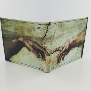 Legendary Painter Leather Bifold Wallet with ID Window,Unique Gifts,Christmas Gifts,Fully Laserprinted