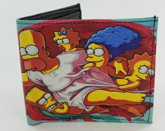 Personajes de dibujos animados inspirados en la billetera plegable de cuero, Mr Sparkle Design.Fully Laserprinted