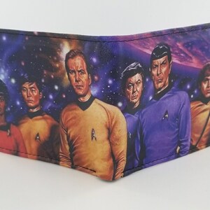 Genuine Leather Handcrafted Wallet Sci Fi Inspired.Fully Laserprinted Television Show Design