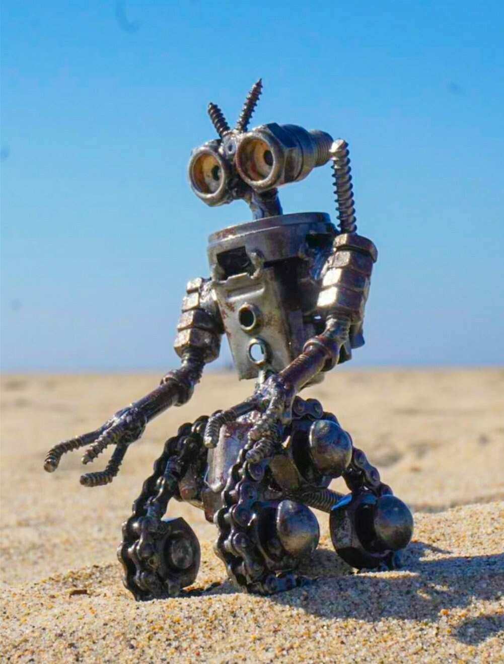 JOHNNY 5 Short Circuit Movie Inspired Handmade Recycled JOHNNY 5 Short Circuit Movie Inspired Handmade Recycled