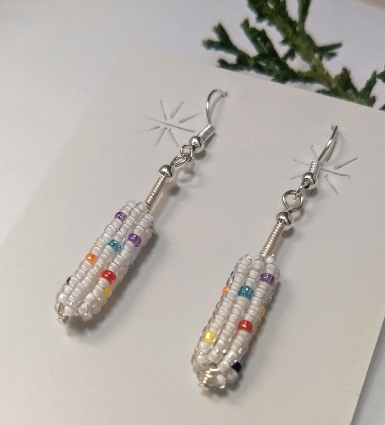 Beaded Corn Earrings Etsy