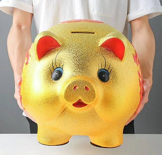 Lucky Gold Piggy Bank