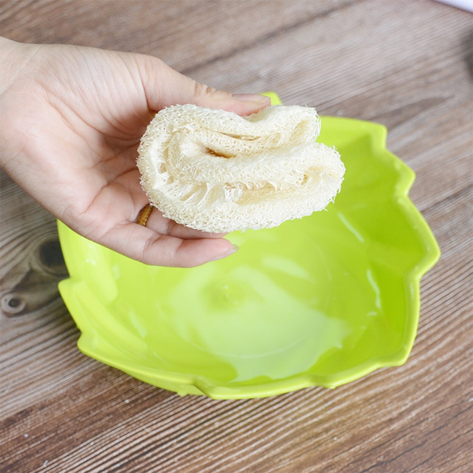 3pcs/set Natural Loofah Dishwashing pad Biodegradable Scrub Etsy