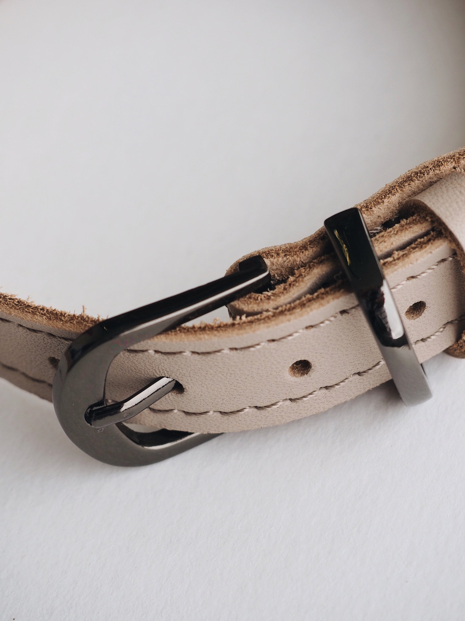 Dog bone Collar made of leather WEE HELPER Free worldwide Etsy