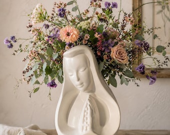 Vintage Imperial USA Virgin Mary Planter - A Timeless Devotion for Your Home
