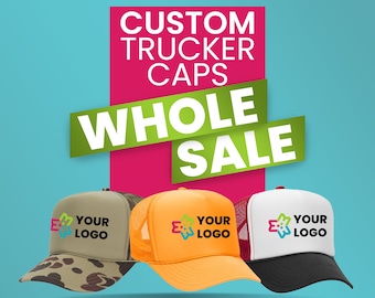 Custom Trucker Hat Wholesale, Personalized Trucker Cap, Custom Business Logo Trucker Cap, Custom Foam Trucker Hat, Put Your Text or Design