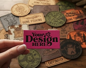 Wholesale Custom Logo Leather Patches, Laser Engraved Leather Patches, Custom Leather Patches, Custom Patch, Heat Transfer Iron on
