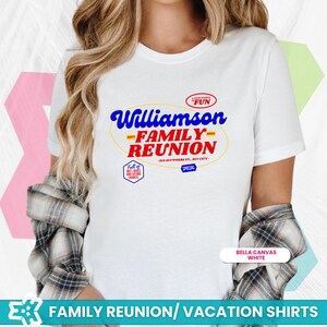 Matching Family Reunion Shirts, Personalized Vacation T-shirt, Family Matching Vacation Shirt, Custom Family Reunion Tshirt, Kids to Adult