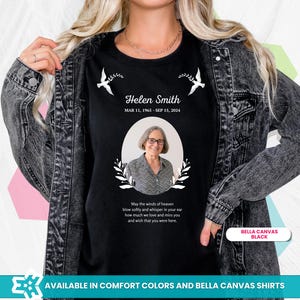 Customized Funeral T-shirt, Personalized Memorial T-shirt, Memorial Shirt, Memorial Tees, Family Memorial Shirts, Rest In Peace Tshirt