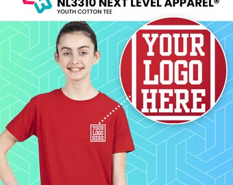 Custom Print Youth Cotton Tee – Personalized Kids Shirt, School Spirit or Team Shirt, Custom Youth T-Shirt for Events or Groups