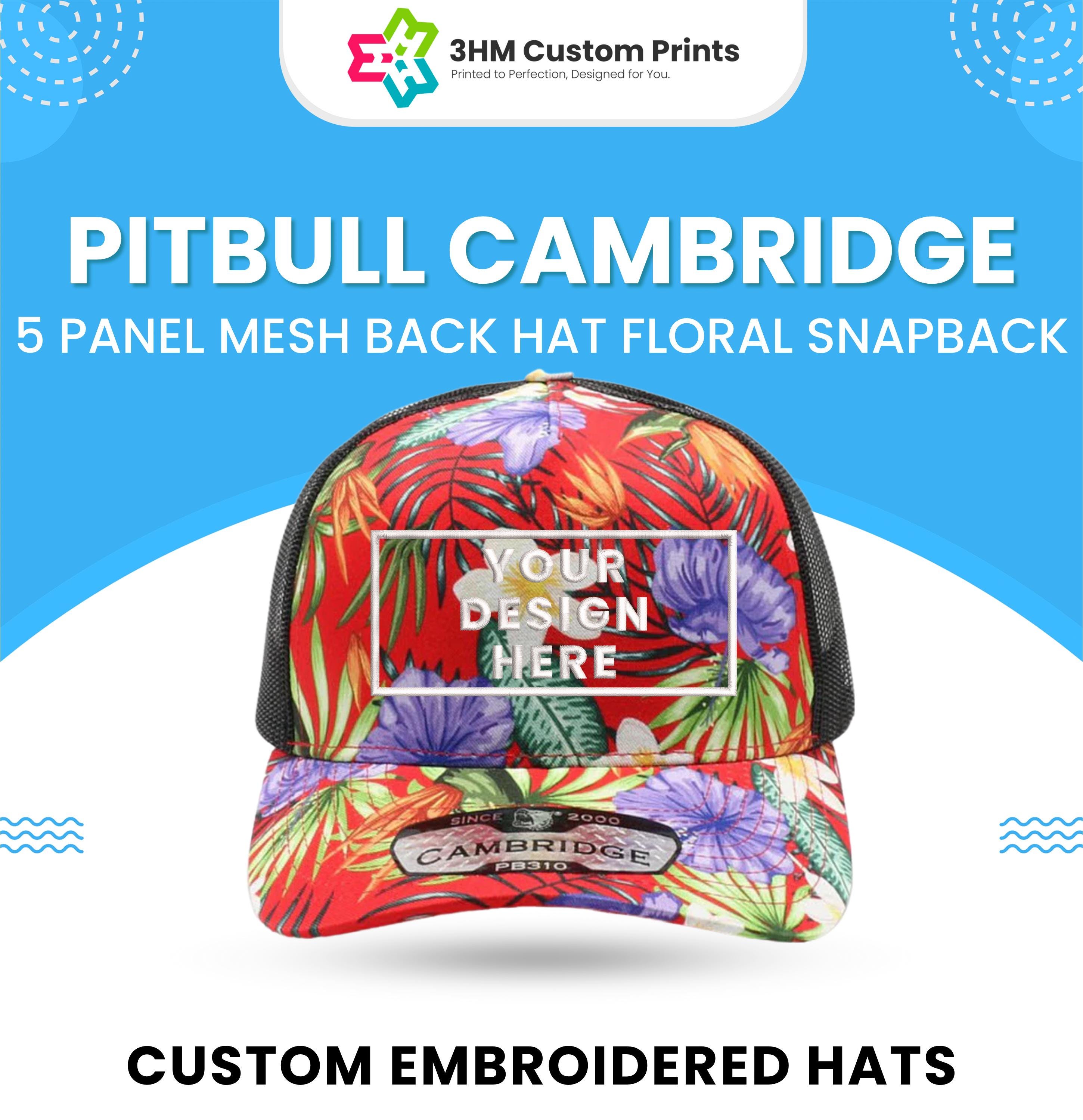 Embroidered Custom Floral Trucker Hat 5 Panel Structured  display picture 1