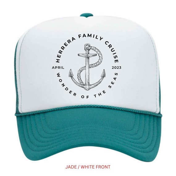 Custom Family Cruise Trucker Hats, Personalized Family Name Cruise