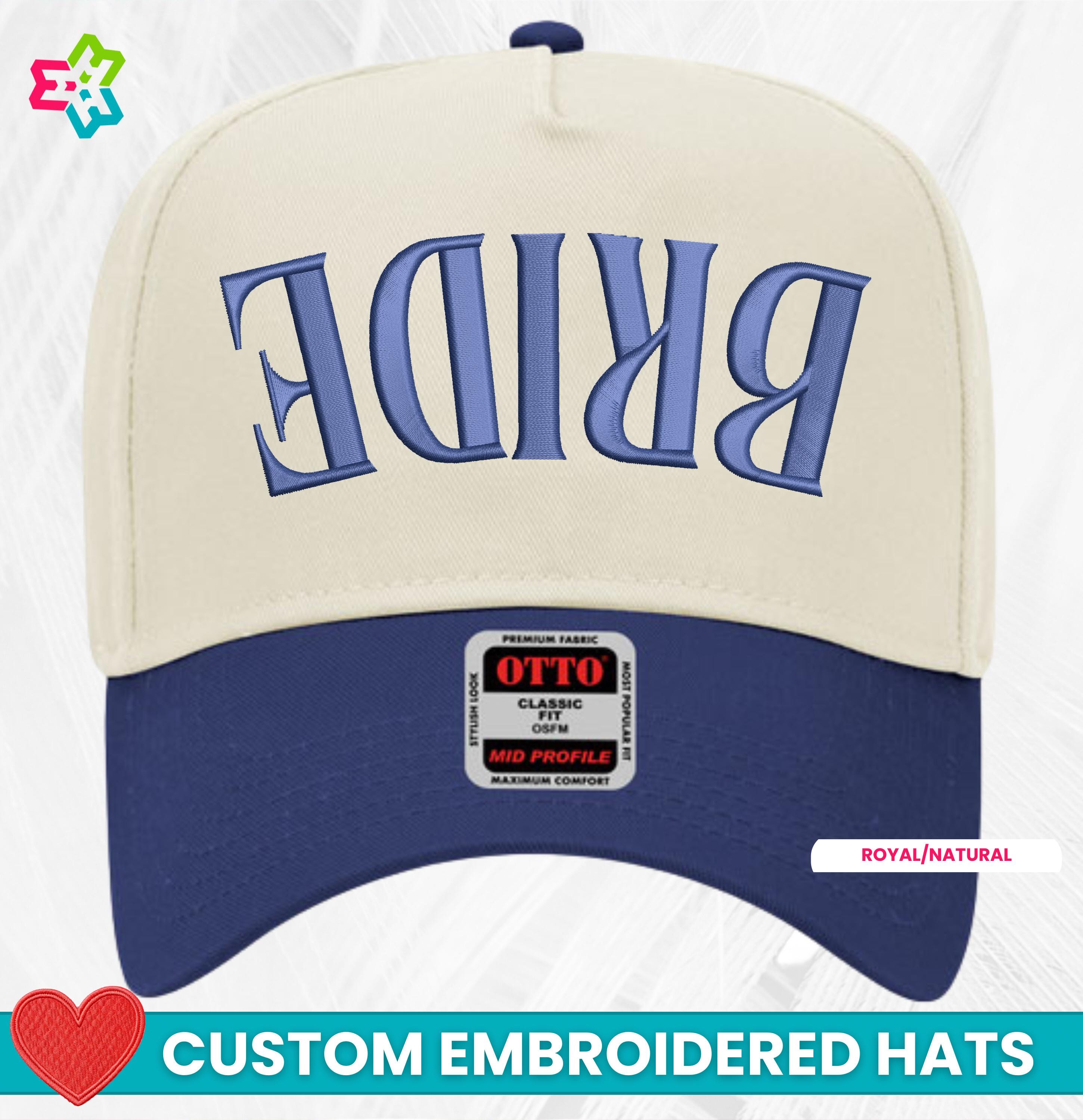 Personalized Upside Down Text Hat for Bridal Bachelorette  display picture 1