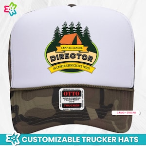 Custom Trucker Hat, Camping Trucker Hat, Personalized Camping Hat, Custom Hat for Camping, Personalized Trucker Hat for Outdoor