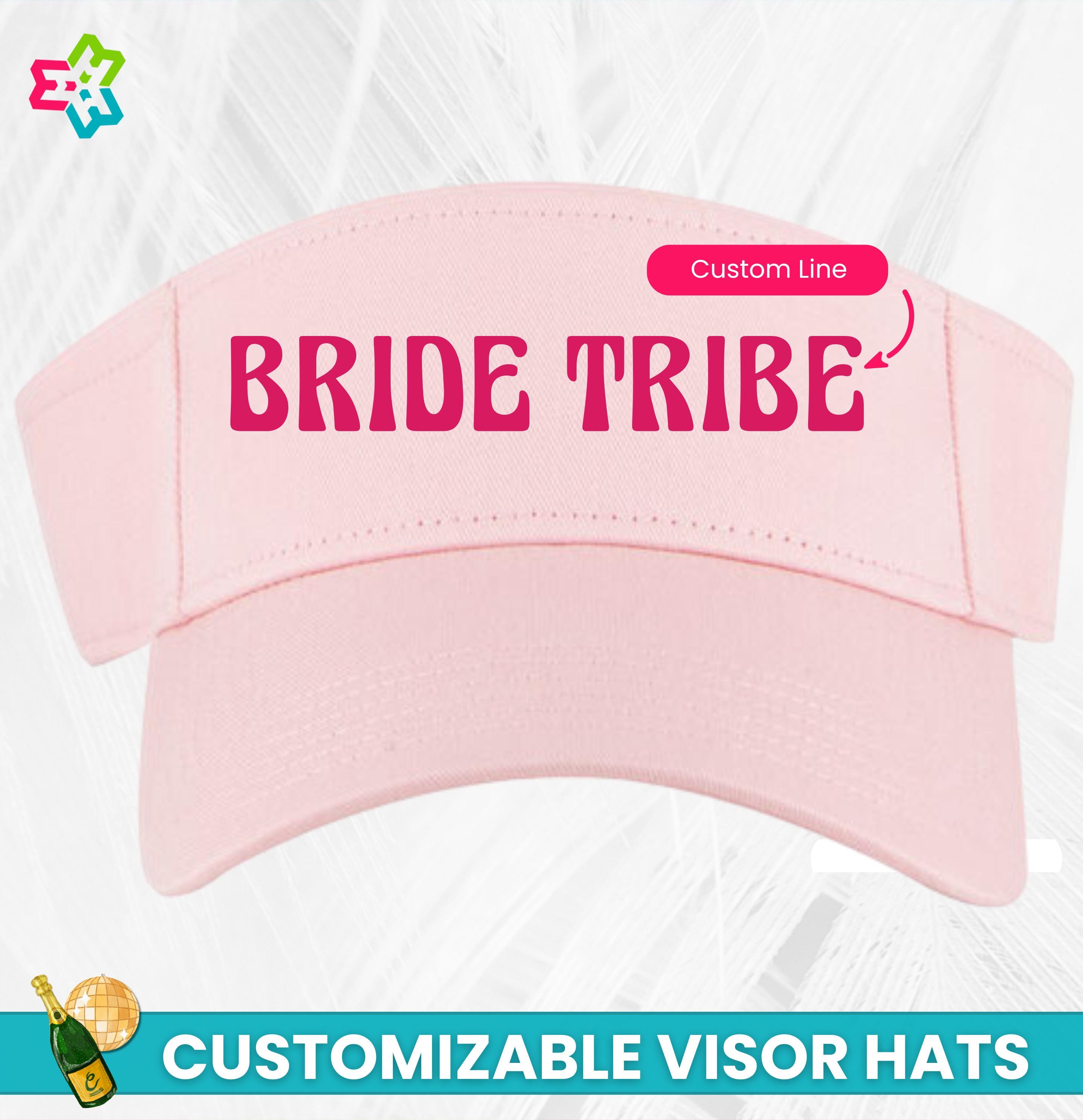 Bride Tribe Visor Hat, Bride Babe Sun Visor Cap, Bridal Shower Party ...