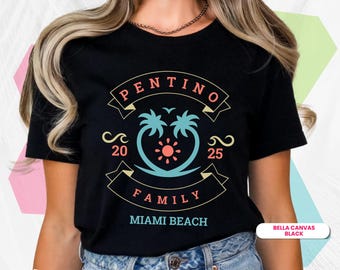 Custom Matching Family Reunion Shirts, Personalized Vacation T-shirt, Family Matching Vacation Shirt, Beach Family Reunion Matching Tshirt