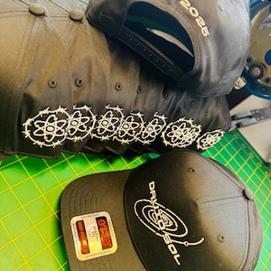 Custom 5 Panel Structured Hat, Personalized Embroidered Logo Text Front ...