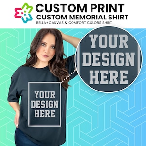 Custom Memorial T-Shirt – Personalized In Loving Memory Tee, Tribute Shirt, Farewell Shirt, Memorial Keepsake Gift