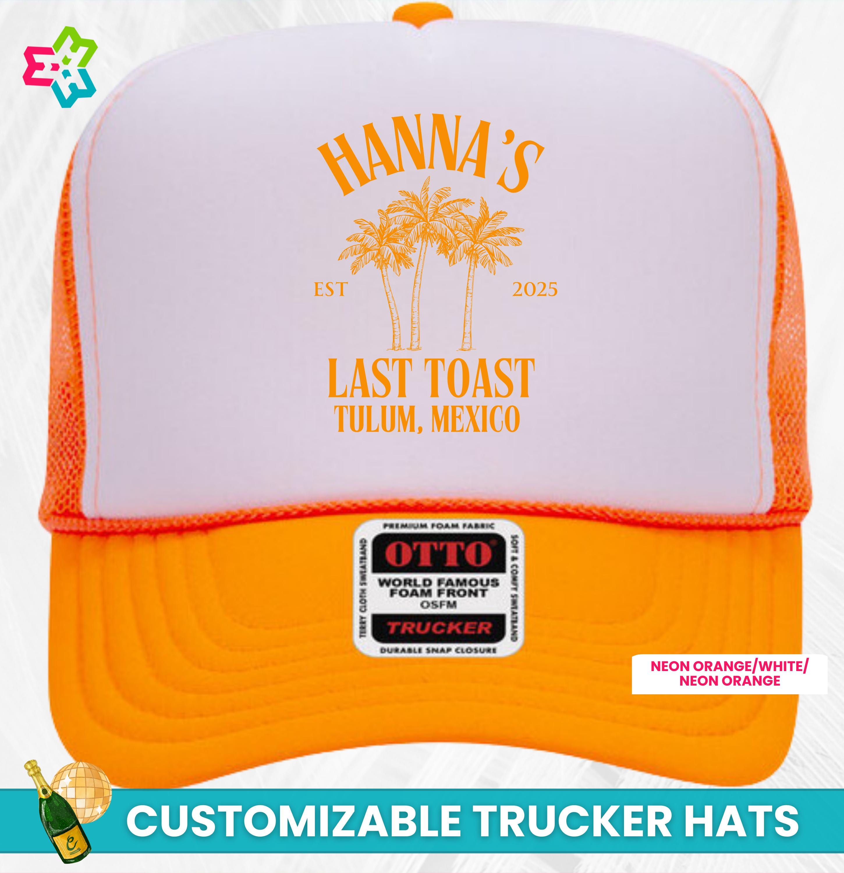 Tulum Mexico Custom Trucker Hats, Custom Destination Palm  display picture 3