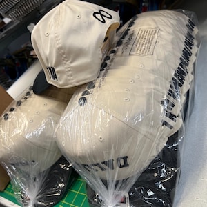 Custom 5 Panel Structured Hat, Personalized Embroidered Logo Text Front ...