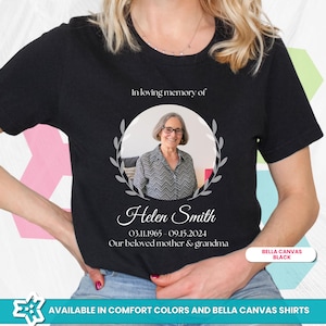 Personalized Memorial T-Shirt: Custom Photo Remembrance Gift