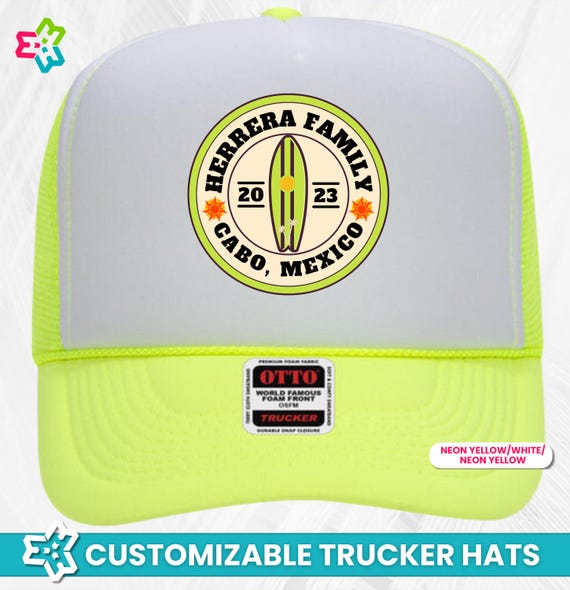 Custom Trucker Hats, Personalized Family Vacation Hats  display picture 2