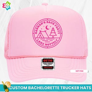 Camp Bachelorette Hats, Custom Bride Babe Trucker Hats, Bride Tribe Hiking Bachelorette Party Hat, Camping Cabin Bachelorette, Bridal Shower
