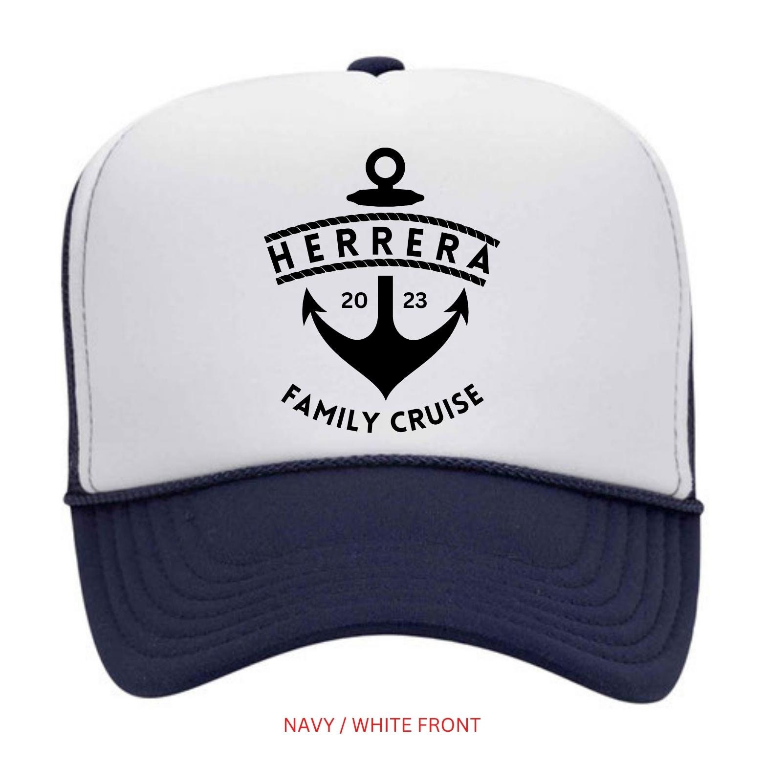 Family Cruise Hats, Matching Family Cruise Trucker Hats, Custom Family Cruise Trucker Hats, Family Cruisin' Hats, Ship Anchor Vacation Caps