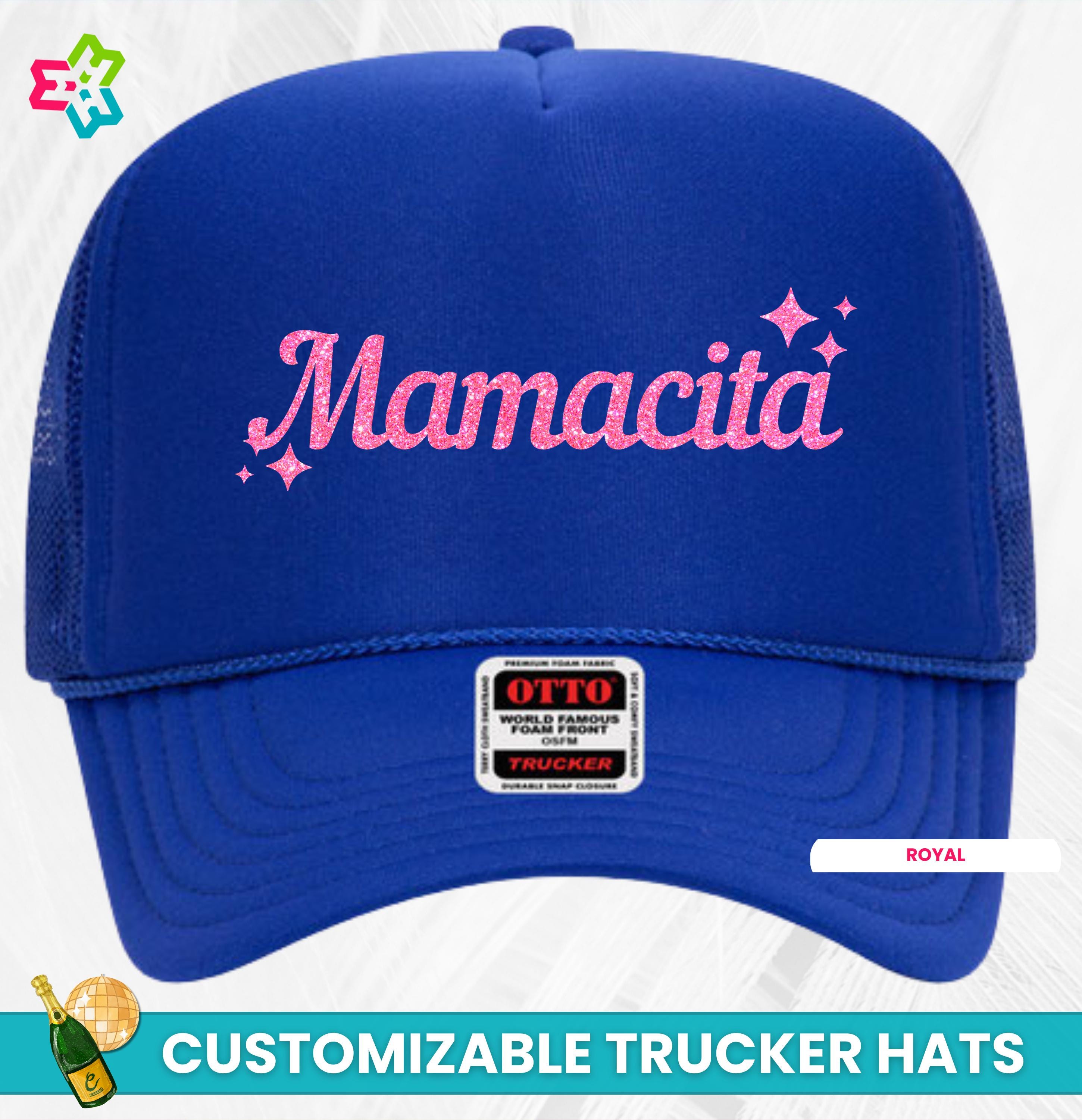 Custom Mamacita Trucker Hats, Customized Glitter Mamacita  display picture 3