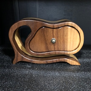 Jewelry Box, Trinket Box, Ring Box, Whatnot shelf display, whimsical design, Bandsaw Box, unique gift, Women’s Gift, Christmas Gift