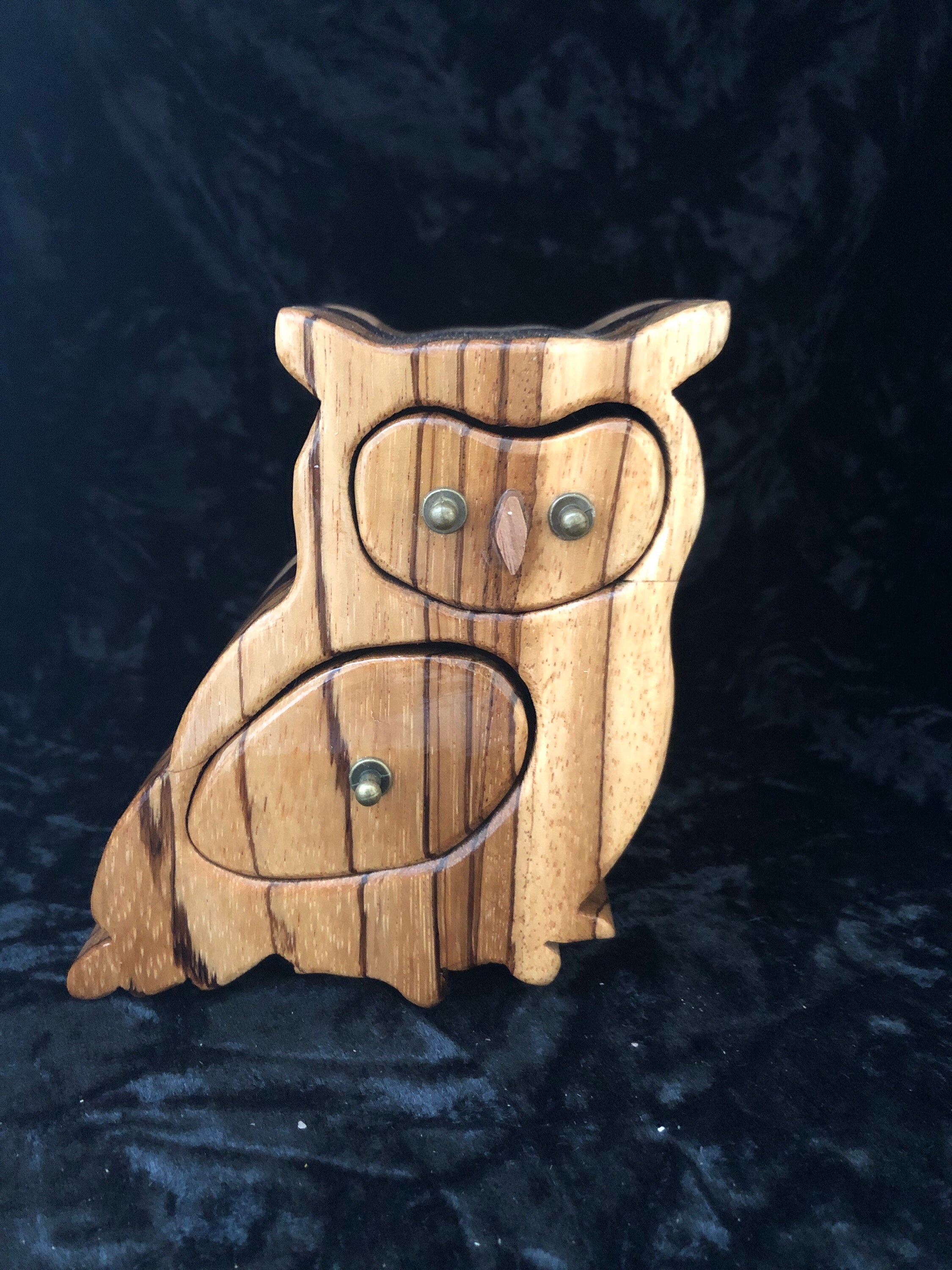 Owl Jewelry Box Trinket Box Ring Box Whatnot Shelf Etsy