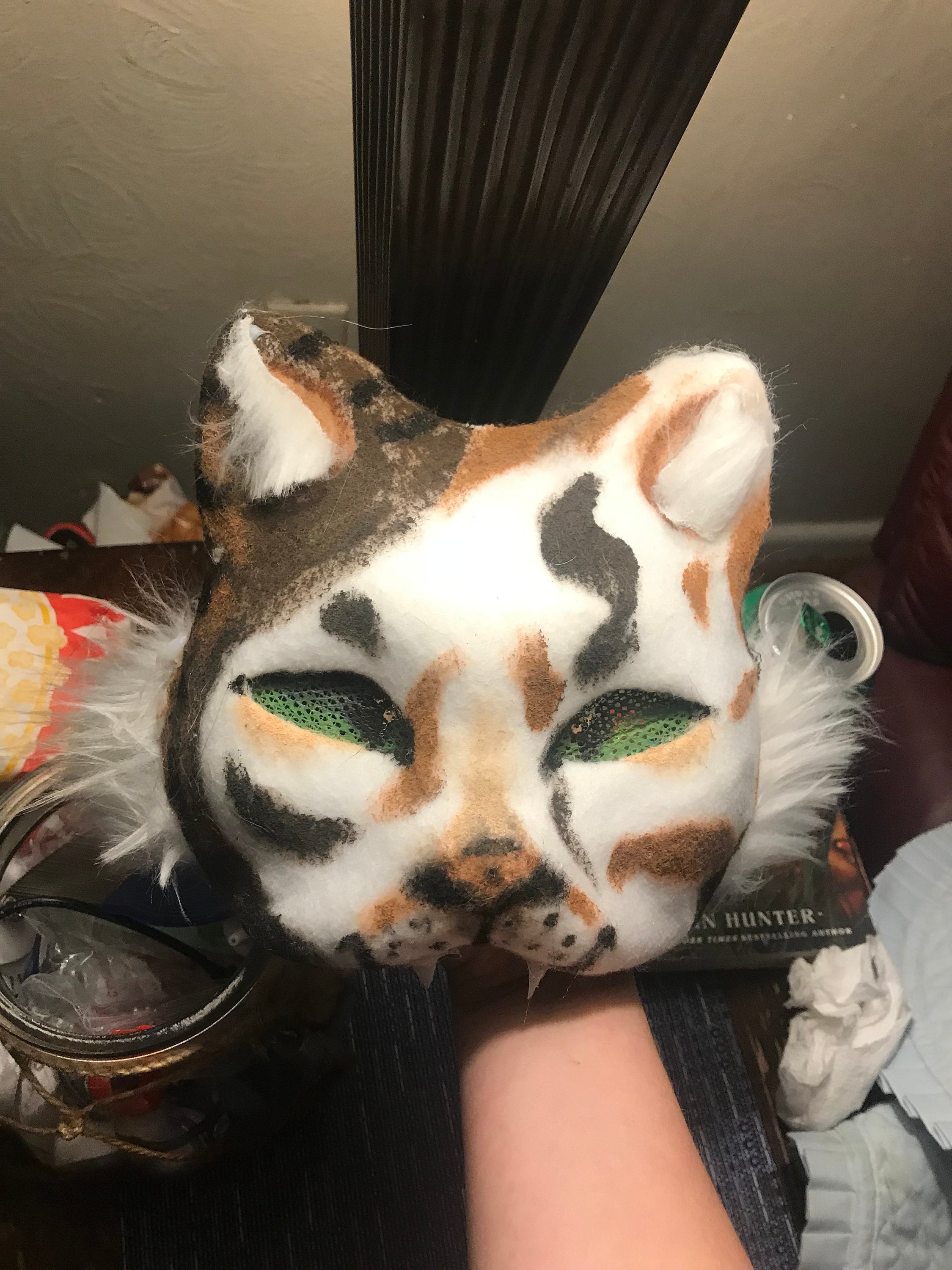 Calico therian cat mask