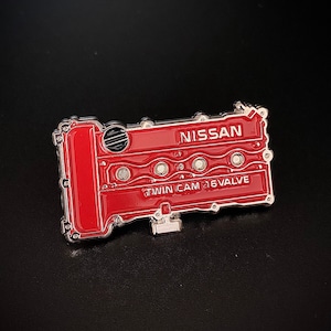 JDM Nissan SR20DET Valve Cover Enamel Pin